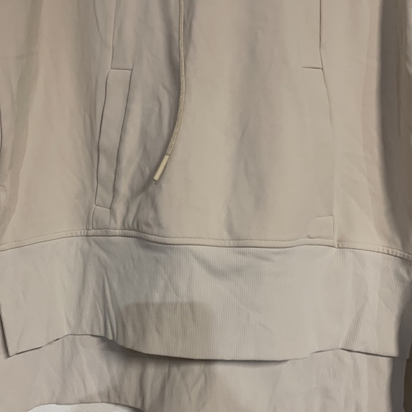 ATHLETA MISSION HOODIE SWEATSHIRT SMALL CREAM BEIGE - Picture 3 of 9